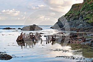 Remains of Shipwreck at Menabilly