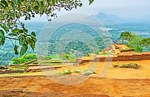 Remains of Sigiriya upper palace