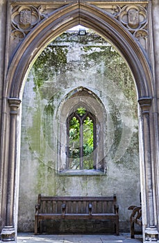 Remains of St. Dunstan-in-the-East Church in London