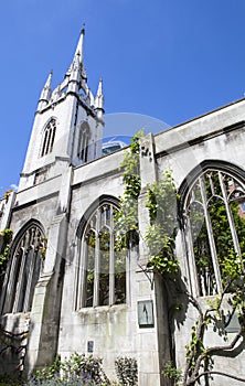 Remains of St. Dunstan-in-the-East Church in London