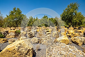 Remains of Temple of Zeus in Valley of the Temples