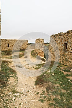 Remains of Torre de Armas in Alarcon, a little Middle-Ages town in Cuenca region