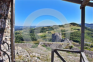 Remains of tower at fortress Koznik Serbia Ostaci tvrdjave Koznik