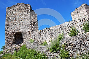 Remains of tower at fortress Koznik Serbia Ostaci tvrdjave Koznik