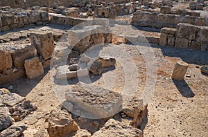 The remains of the villa. Paphos Archaeological Park. Cyprus