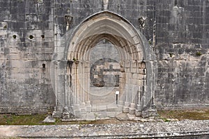 Remains of the walled castle of Leiria, Beiras region, photo