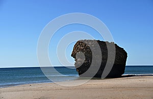 Remains of a watchtower on Torre de la Higuera beach photo