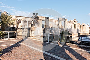 Remains of the White Synagogue in Capernaum