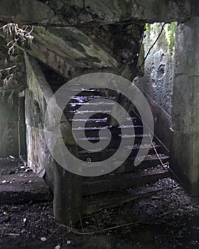 Remains of the Wolrd War II Japanese command post on Eten Island