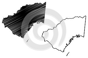 Remanso municipality Bahia state, Municipalities of Brazil, Federative Republic of Brazil map vector illustration, scribble photo