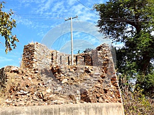 Remants of the fort of King Ratan Singh in Madhya Pradesh, India