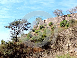 Remants of the fort of King Ratan Singh in Madhya Pradesh, India