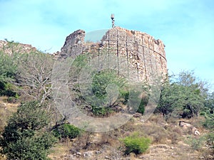 Remants of the fort of King Ratan Singh in Madhya Pradesh, India