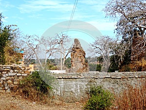 Remants of the fort of King Ratan Singh in Madhya Pradesh, India