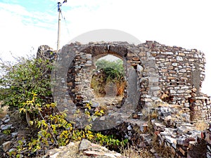 Remants of the fort of King Ratan Singh in Madhya Pradesh, India