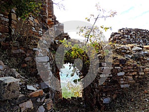 Remants of the fort of King Ratan Singh in Madhya Pradesh, India