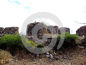 Remants of the fort of King Ratan Singh in Madhya Pradesh, India