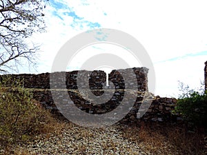 Remants of the fort of King Ratan Singh in Madhya Pradesh, India