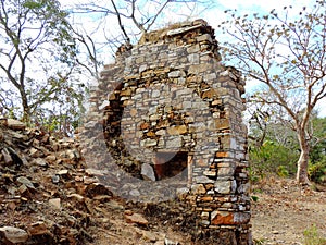 Remants of the fort of King Ratan Singh in Madhya Pradesh, India