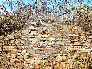 Remants of the fort of King Ratan Singh in Madhya Pradesh, India photo