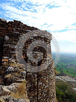 Remants of the fort of King Ratan Singh in Madhya Pradesh, India photo