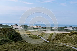 Remarcable dunes of Amrum (Oomram) in Northern Germany at the Northern See