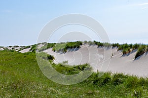 Remarcable dunes of Amrum (Oomram) in Northern Germany at the Northern See