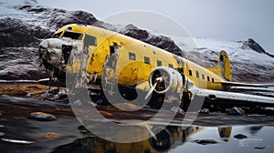 Arctic Plane Wreck: A Frozen Relic of the Past photo