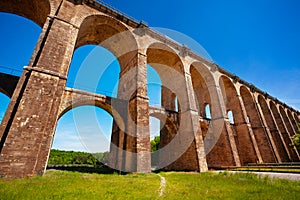 Remarkable bridge view of viaduct of Chaumont, France