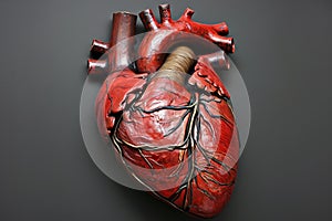 Remarkable Extreme anatomic heart. Generate Ai photo
