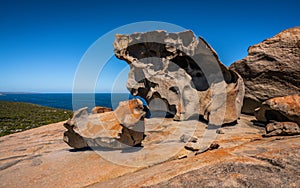 Remarkable rocks close-up view on Kangaroo island in Australia