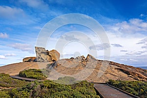 Remarkable Rocks, natural rock formation at Flinders Chase National Park, Kangaroo Island, South Australia.