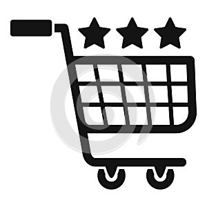 Remarketing cart icon, simple style