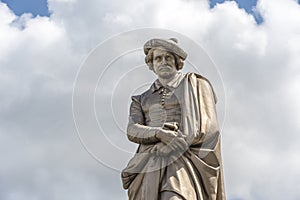 Rembrandt statue in Amsterdam, Netherlands