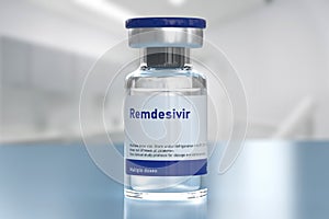Remdesivir vials antiviral drug photo