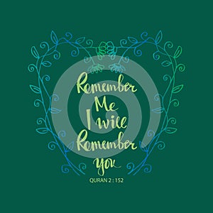 Remember me i remember you.