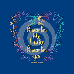 Remember me i remember you.