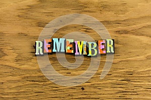 Remember memory recall