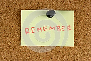 Remember post-it note