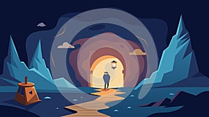 Remember that time we got lost in the cave for hours I was convinced wed never find our way out.. Vector illustration. photo