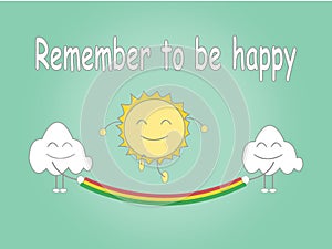 remember to be happy