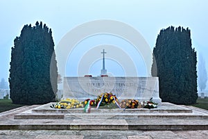 Remembrance alter at Tyne Cot, Flanders Fields