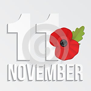 The remembrance poppy - poppy appeal.