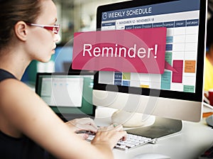 Reminder Calendar Events Memo Note Planner Concept