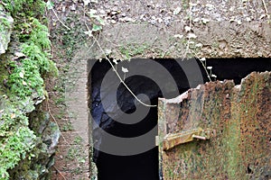 Deserted mine entrance, Mendips