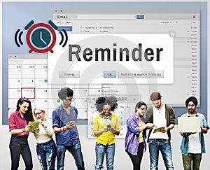 Reminder Planner Calendar Event Concept