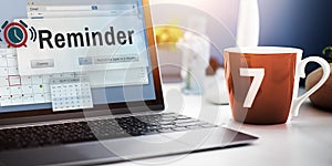 Reminder Planner Calendar Event Concept