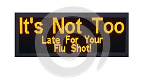Reminder To Get Flu Shot