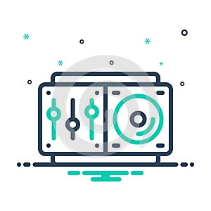 Mix icon for Remix, controlar and musical