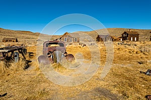 The remnants of the Bodie Ghost Town